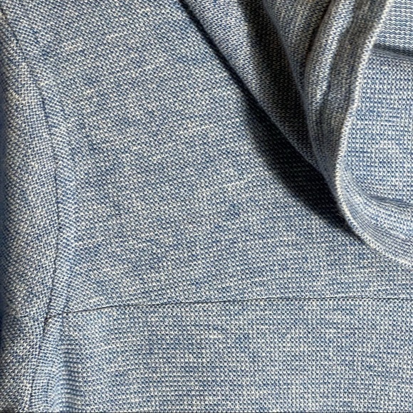 T BY TALBOTS Pullover Sz S Petite Blue Textured Cowl - Picture 9 of 9